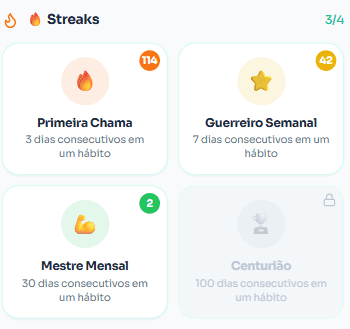Badges de streak