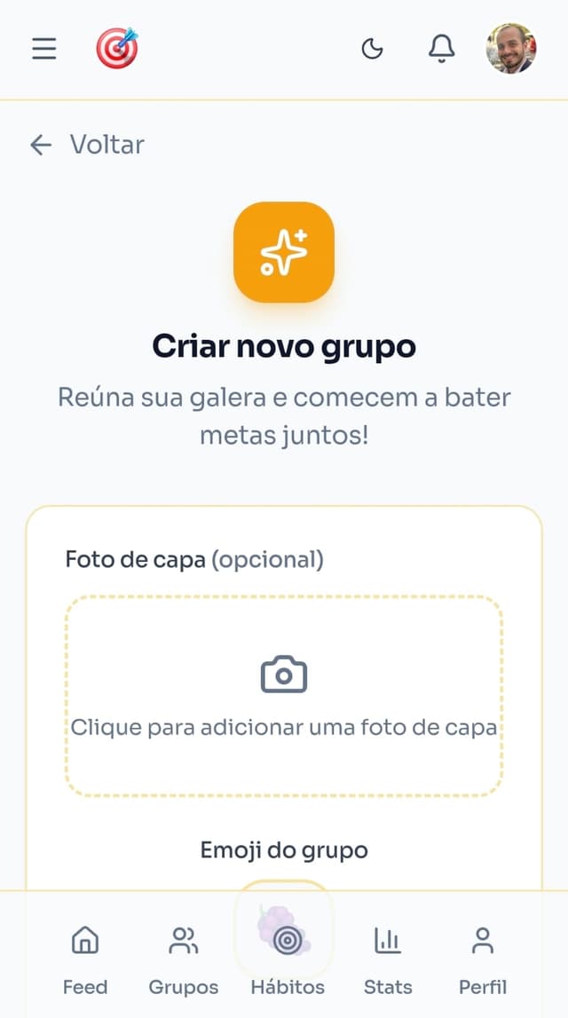 Crie seu grupo